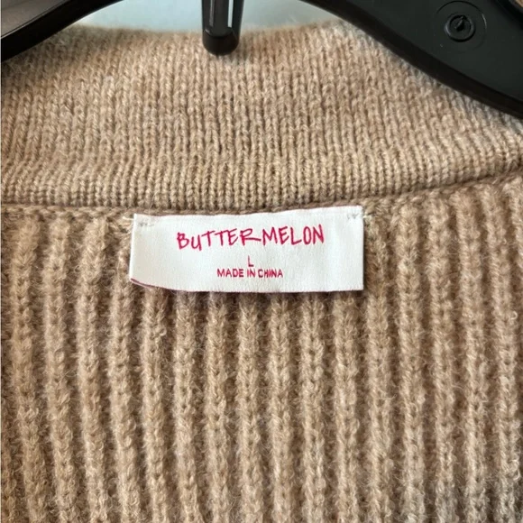 These Three Boutique Striped collared Women's Sweater - Picture 2 of 8